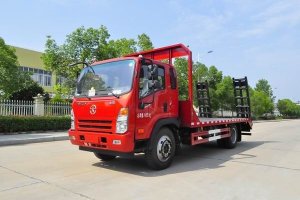 這款國六挖機(jī)平板運(yùn)輸車很火，關(guān)注沒？